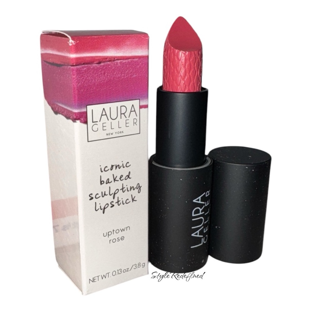 NEW $25 MSRP Laura Geller Iconic Baked Sculpting Lipstick - Uptown Rose